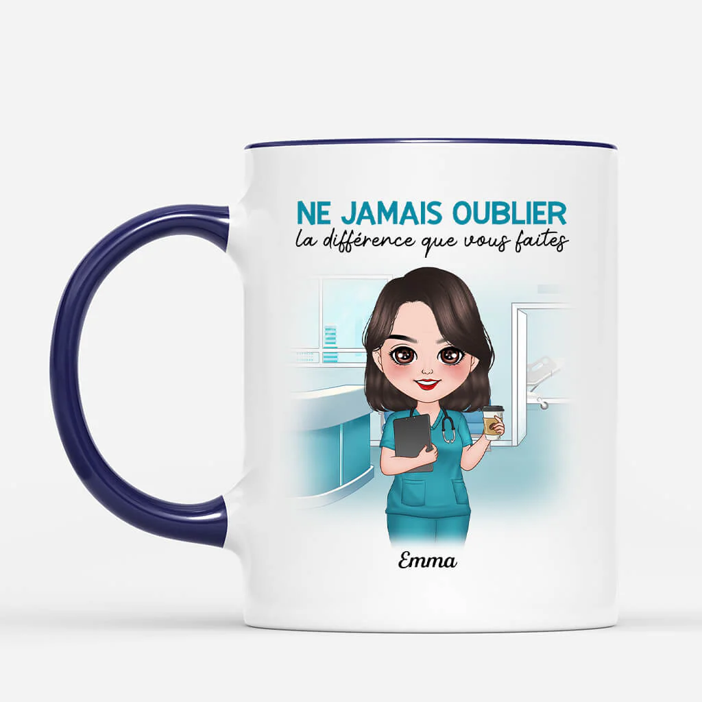 Mug Personnalisé Maman - Ne Jamais Oublier La Différence Que Vous Faites - Image 2