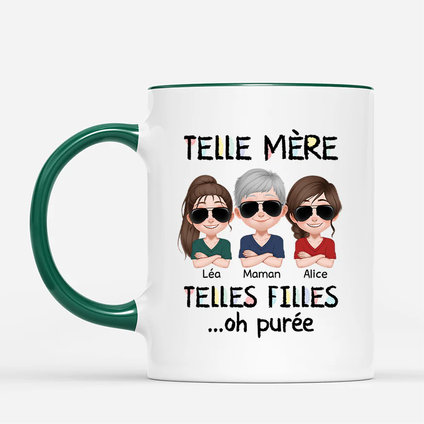 Mug Papa Personnalisé - Tel Père Tels Fils - Design Cartoon - Image 2