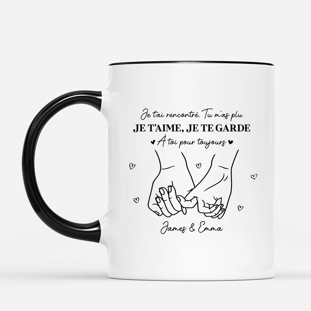 Tasse Personnalisée Couple – À Toi Pour Toujours - Image 2