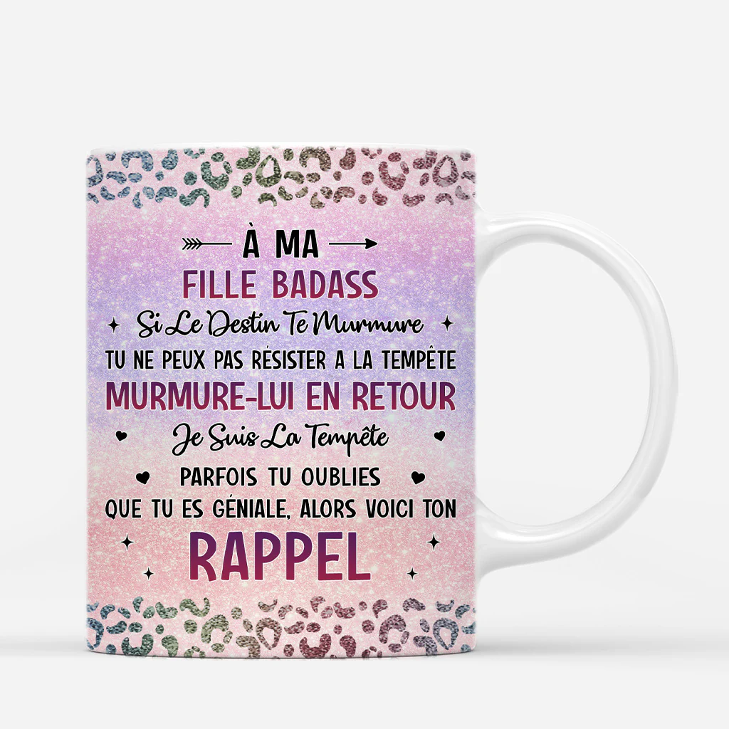Mug Personnalisé - À Ma Fille Badass - Image 3