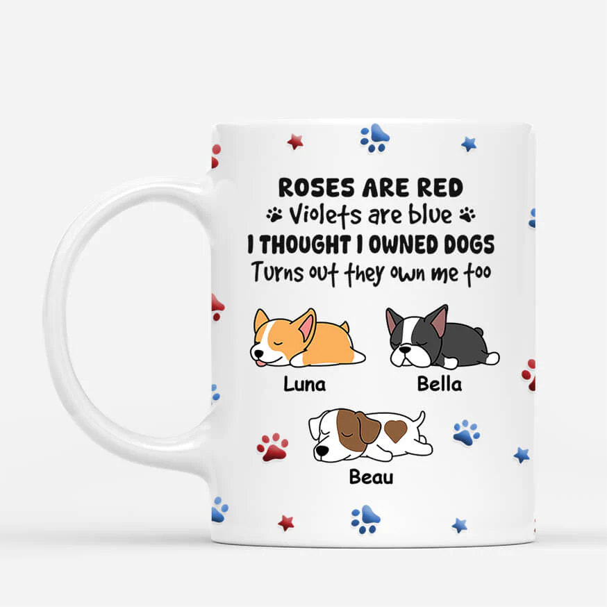Tasse personnalisée chien – Ils me possèdent