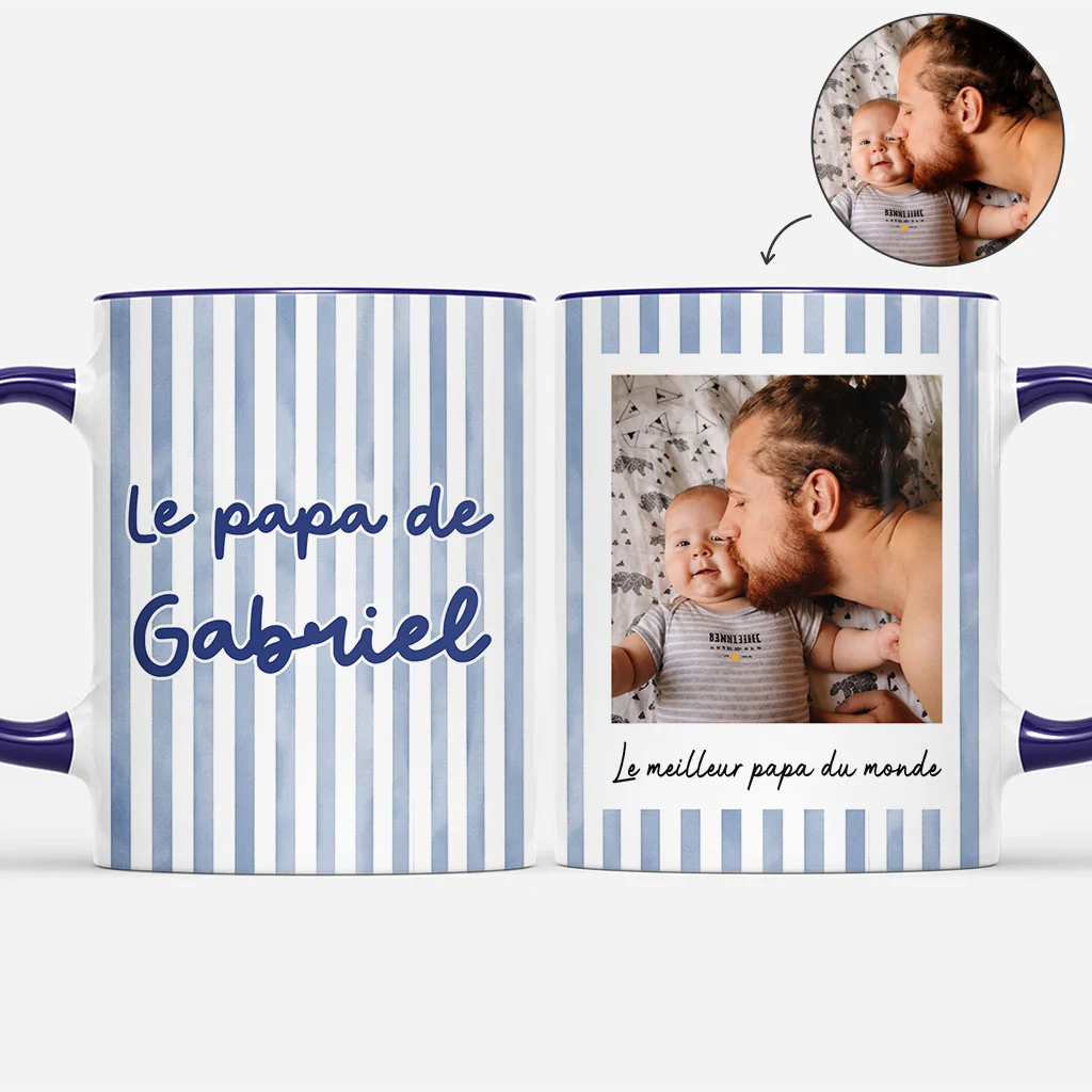 Mug Personnalisé Avec Photo - Mon Papa Ma Maman