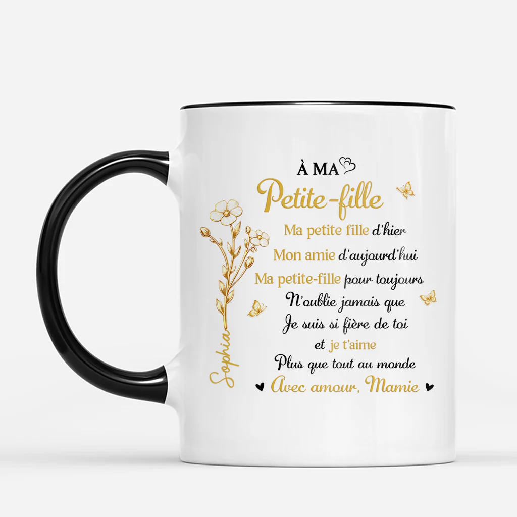 Mug Personnalisé Avec Prénom - À Ma Fille Maman T'aime - Image 2