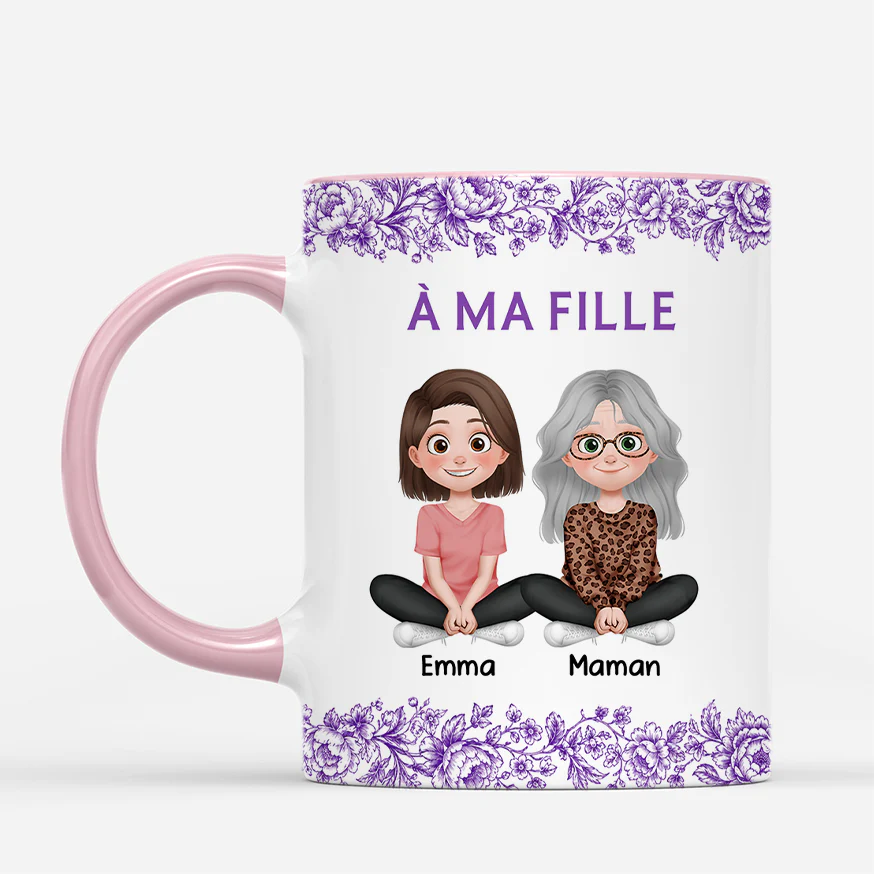 Mug Personnalisé Avec Prénom - Ma Fille Mon Fils Je Crois En Toi - Image 2