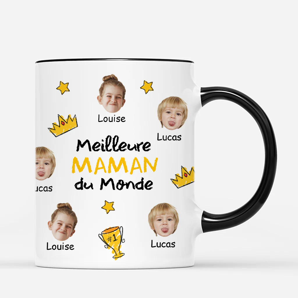 Mug Personnalisé Papa - Le Meilleur Papa Avec Visage - Image 3