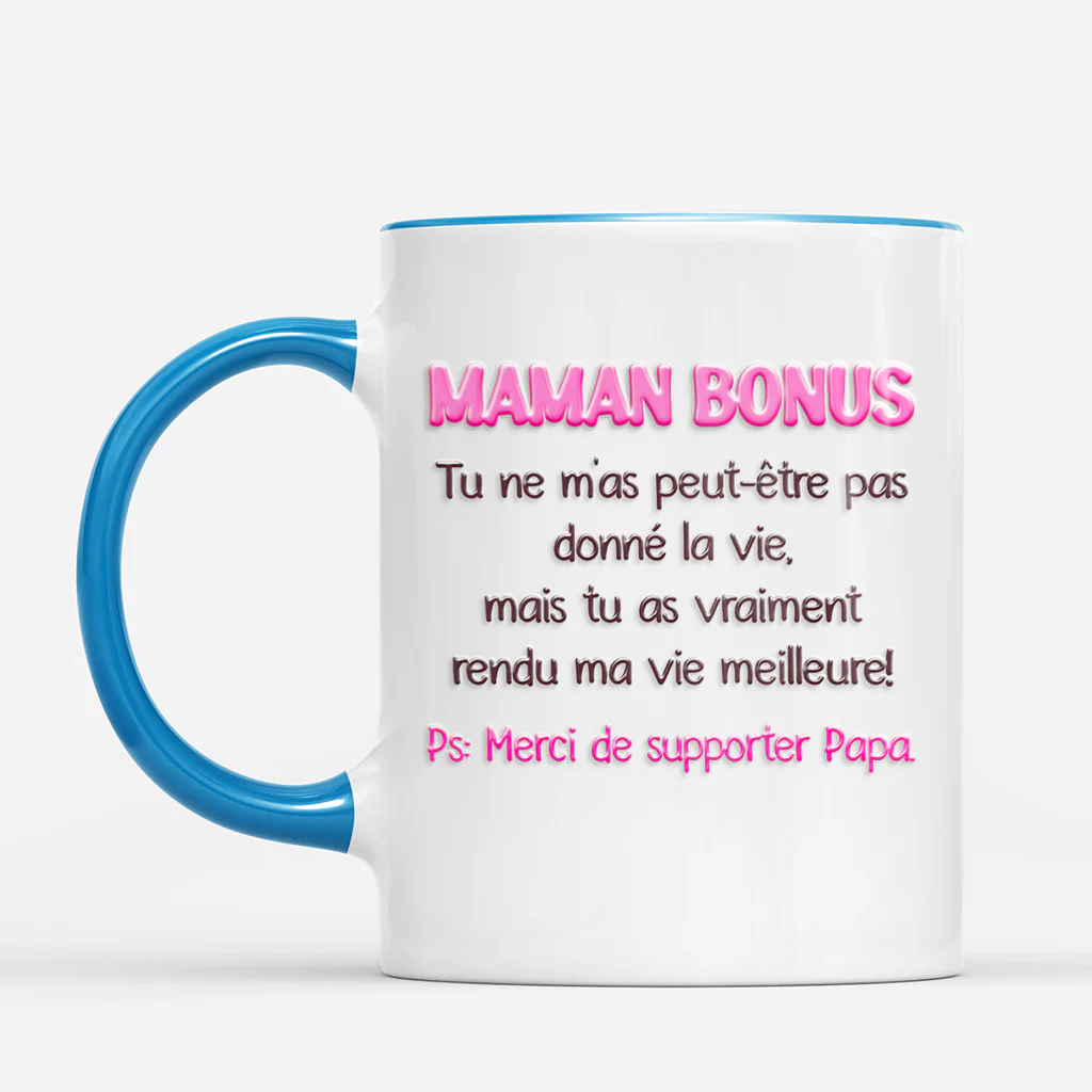 Mug Personnalisé Beau Père - Rendre Ma Vie Meilleure Cadeau Belle Mère Et Beau Père - Image 2