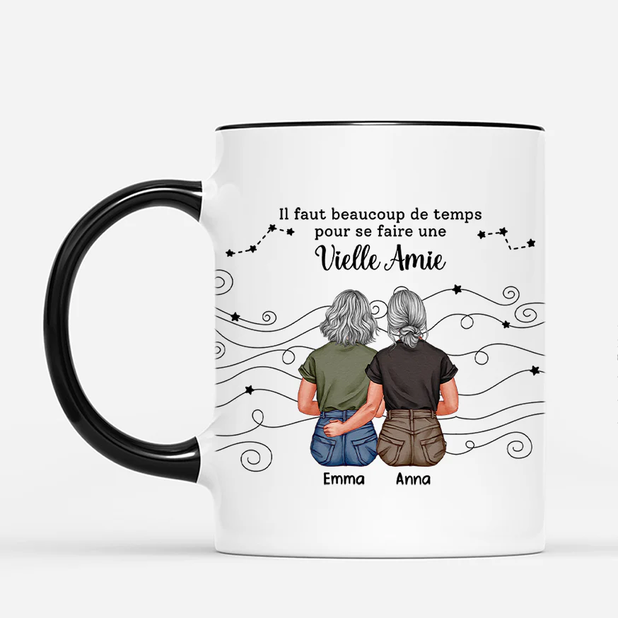 Tasse Meilleur Amie Personnalisable | Bons Amis Sont Comme Des Étoiles - Image 2