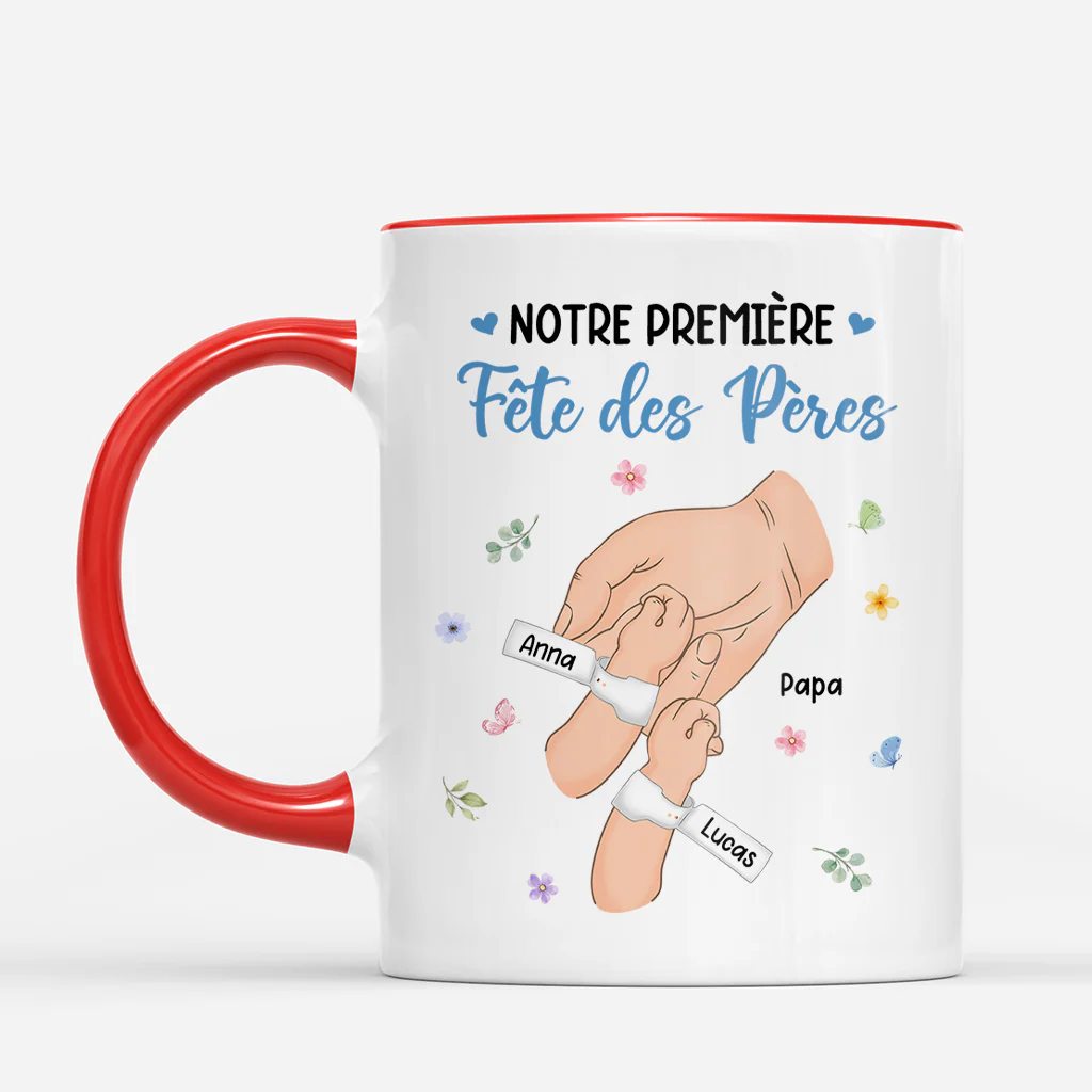 Mug Personnalisé Cadeau Maman Papa - Notre Première Fête Des Mères - Image 2