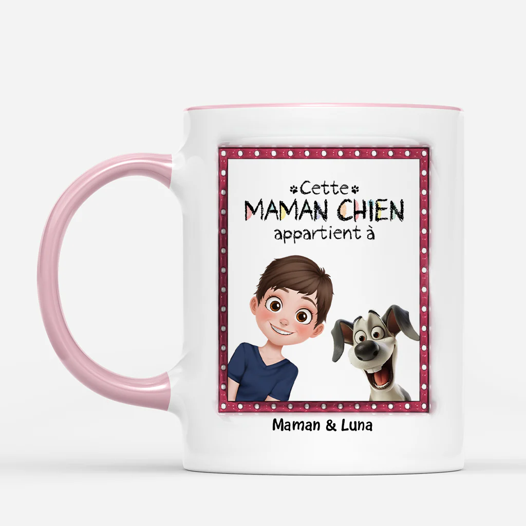 Mug Personnalisé Papa - Ce Papa Chien Mignon Appartient À - Image 2