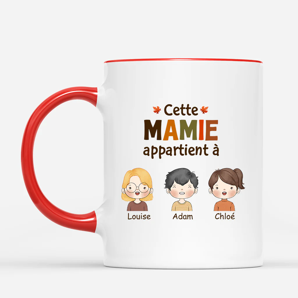 Mug Personnalisé - Cette Maman Appartient À Version Automne - Image 2