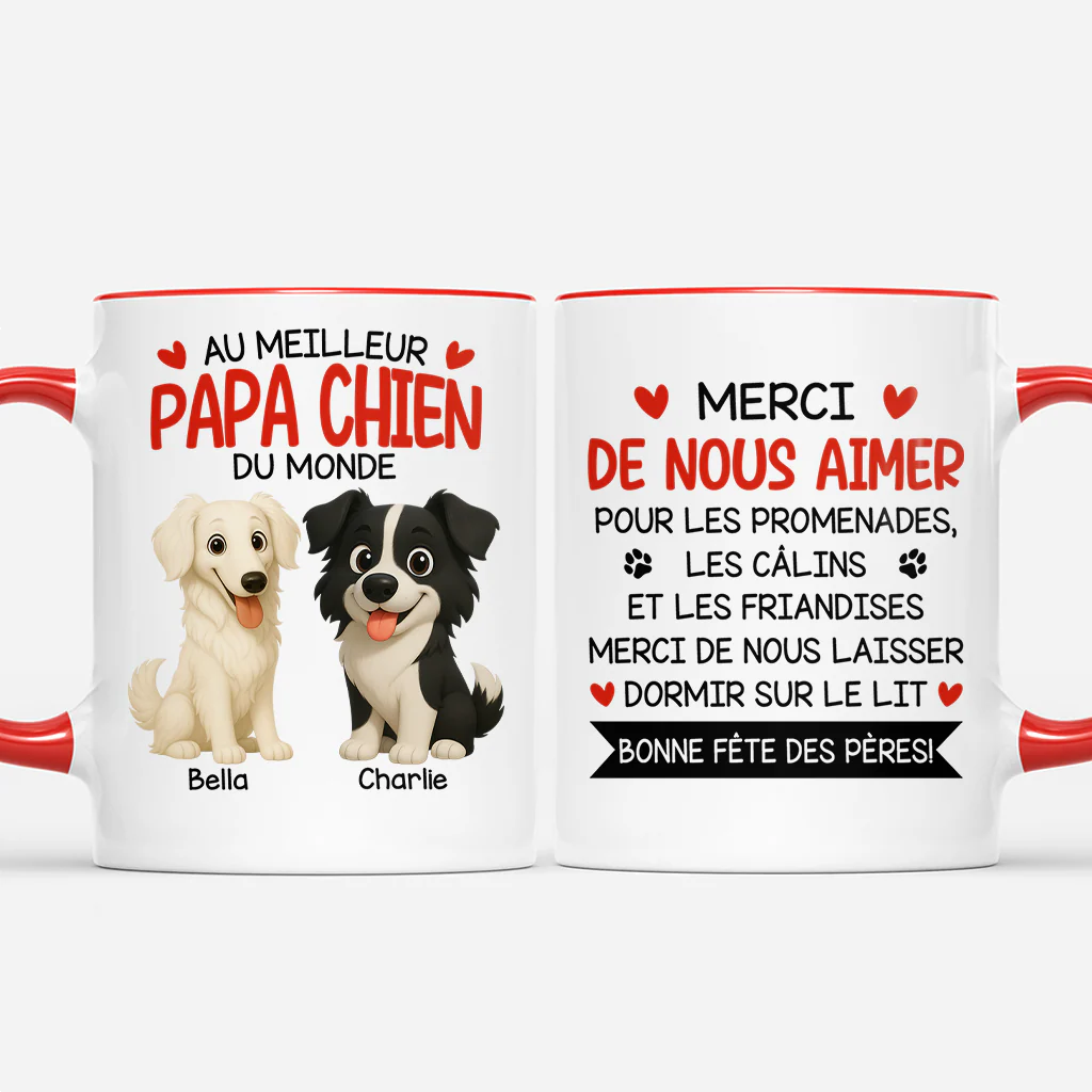 Mug Personnalisé Chien - Bonne Fête Des Mères À La Meilleure Maman Chien