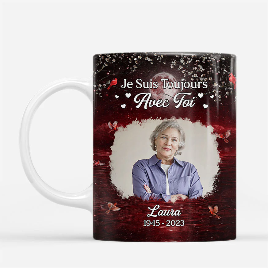 Mug Personnalisé Commémoratif Pour Femme/Homme - Dans Mon Cœur