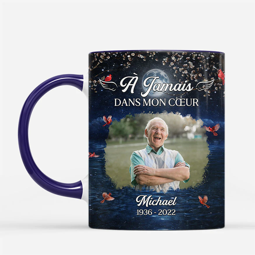 Mug Personnalisé Commémoratif Pour Femme/Homme - Dans Mon Cœur - Image 2
