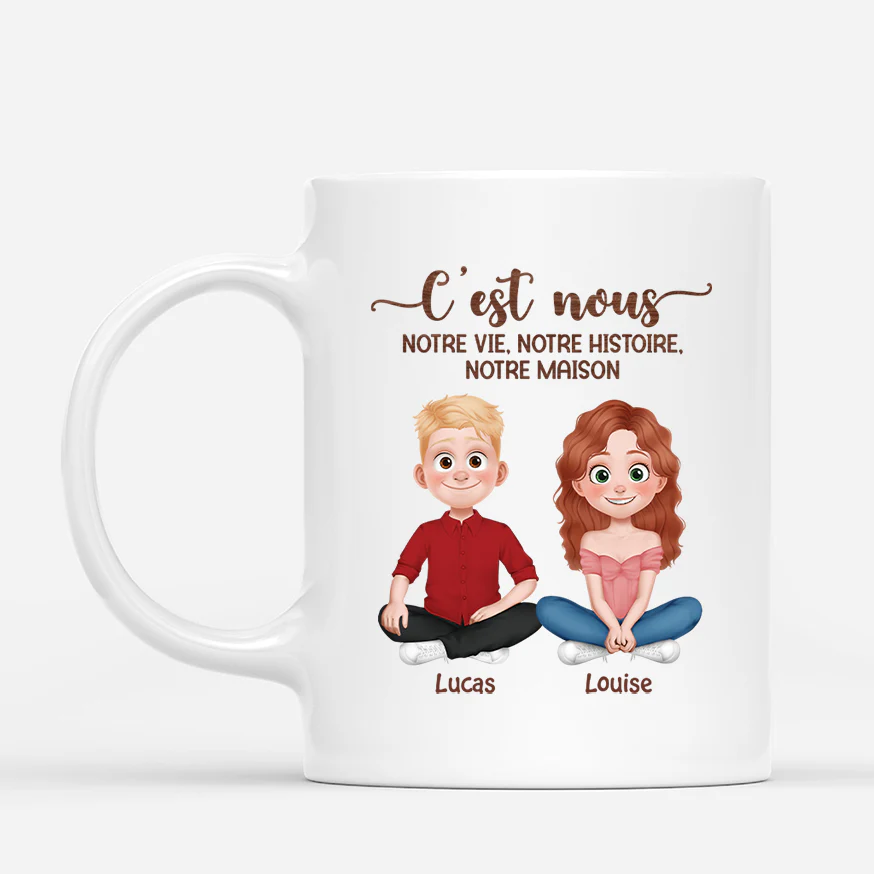 Tasse Personnalisée Couple - C'est Nous