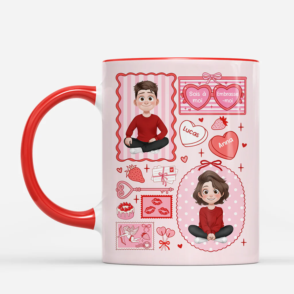 Mug Personnalisé Saint Valentin - Embrasse-moi