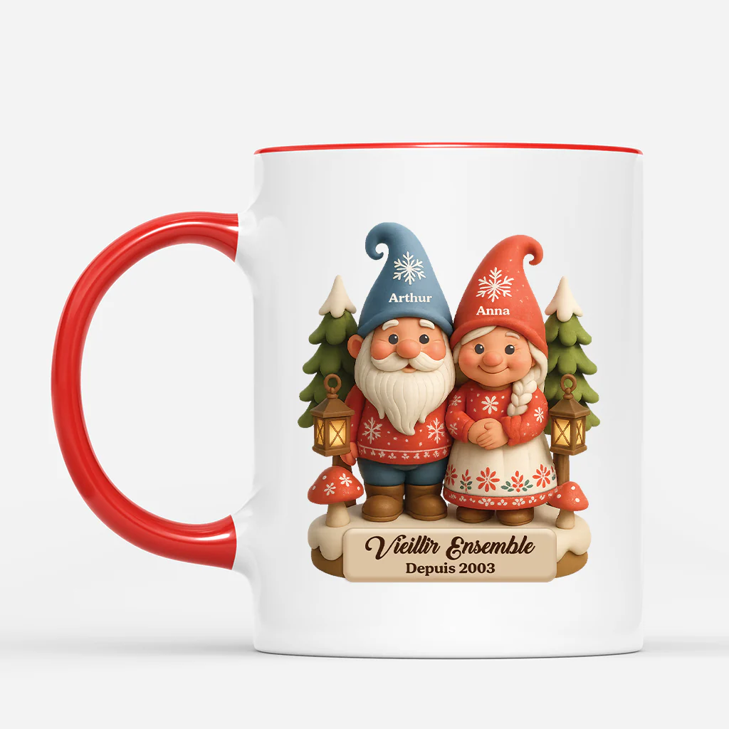 Mug couple personnalisé – Ensemble Depuis - Image 2