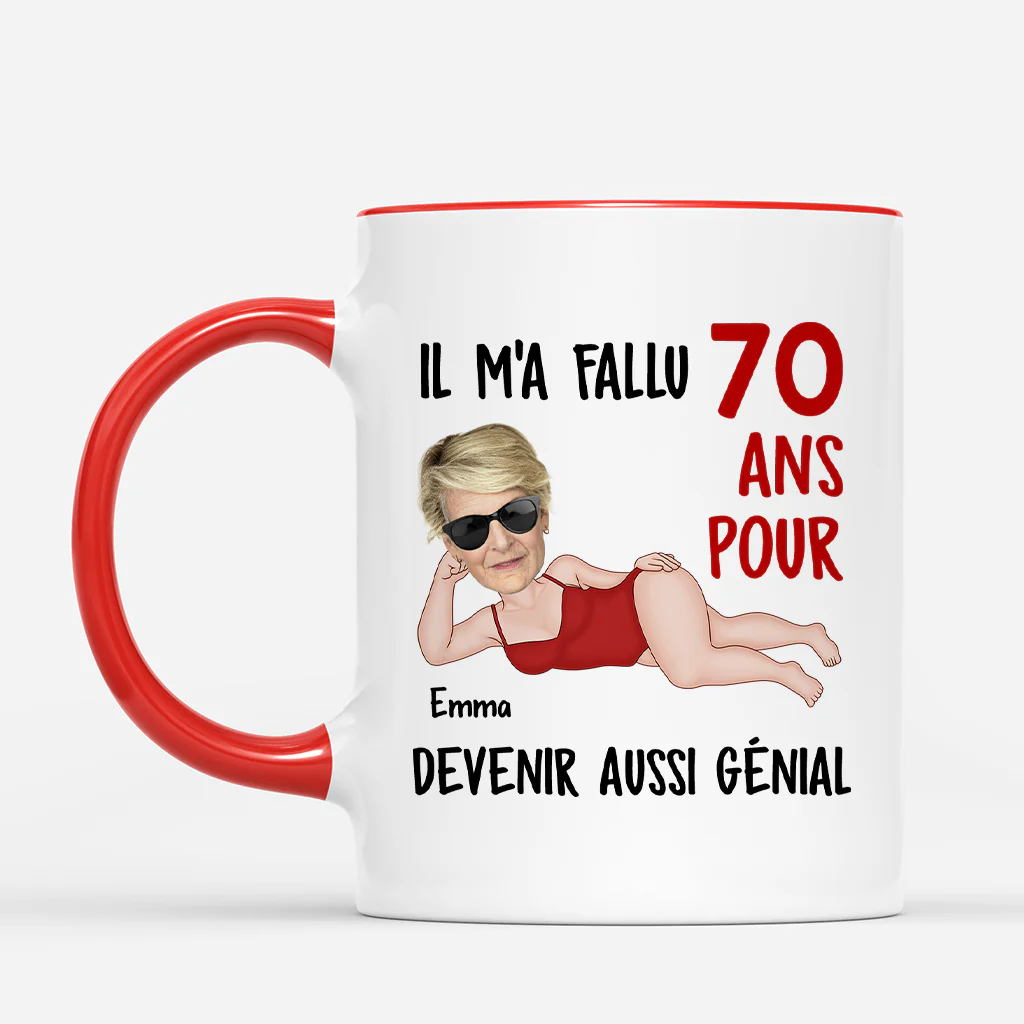 Mug Personnalisé Femme/Homme - 80 Ans Pour Devenir Aussi Génial - Image 2