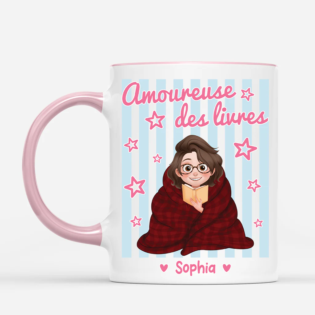 Mug Personnalisé Femme Homme Amoureux Des Livres - Encore Un Chapitre
