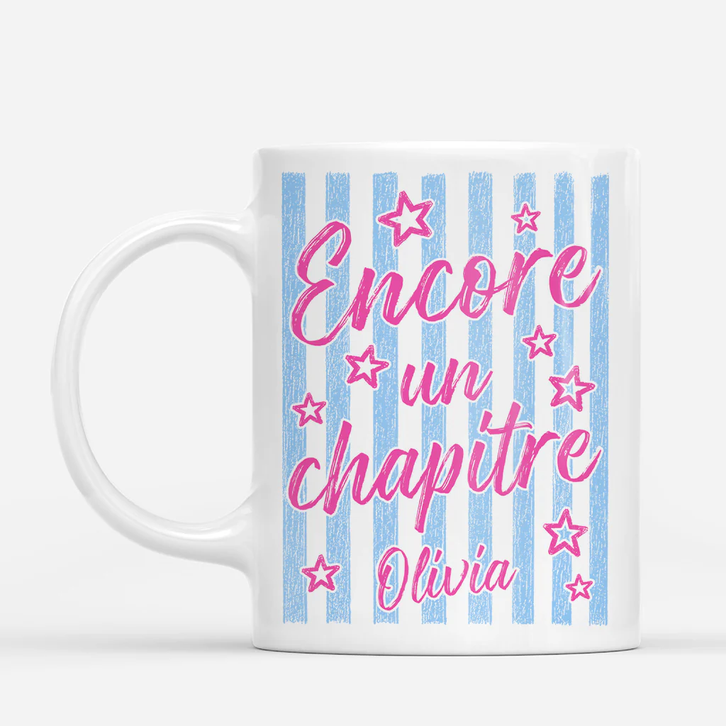 Mug Personnalisé Femme Homme Amoureux Des Livres - Encore Un Chapitre