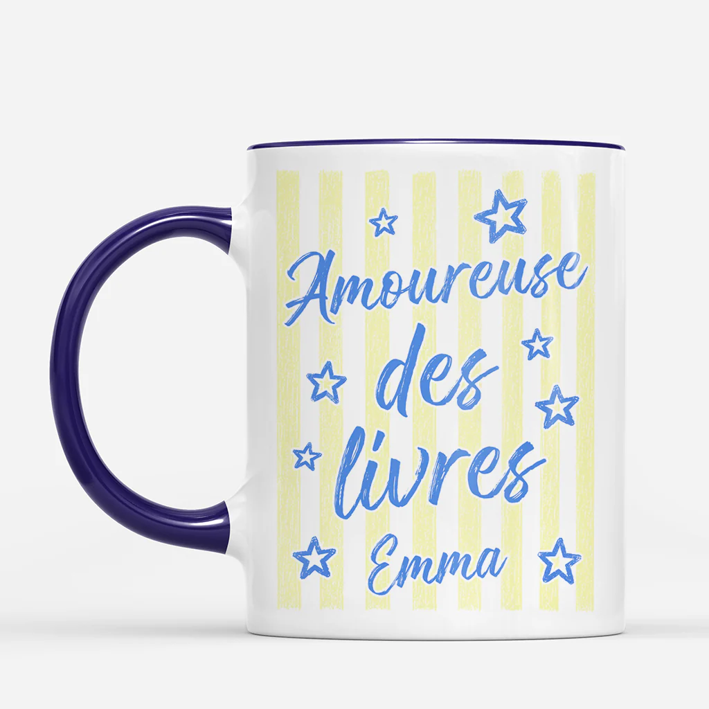 Mug Personnalisé Femme Homme Amoureux Des Livres - Encore Un Chapitre - Image 2