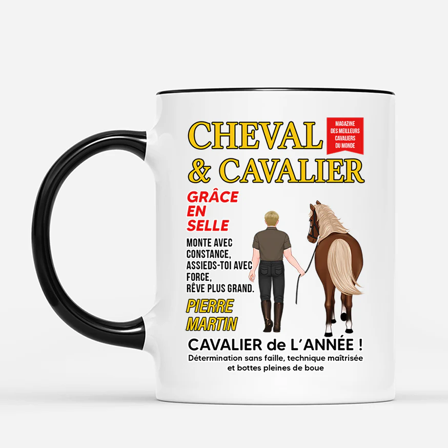 Mug Personnalisé Animaux | Cadeau Cheval Cavalier - Image 2