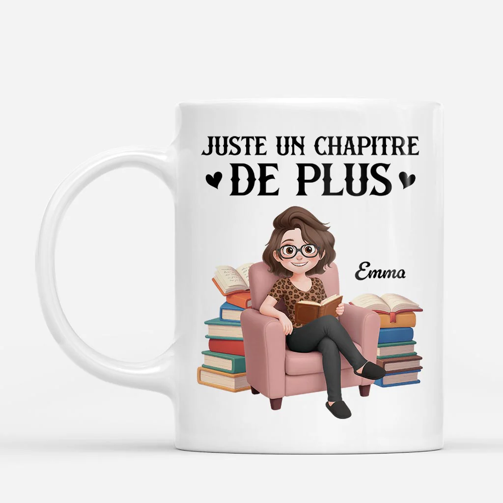 Mug Personnalisé Femme Homme Passionné De Livres - Encore Un Chapitre