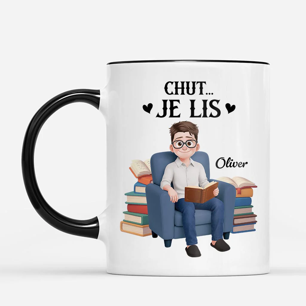 Mug Personnalisé Femme Homme Passionné De Livres - Encore Un Chapitre - Image 2