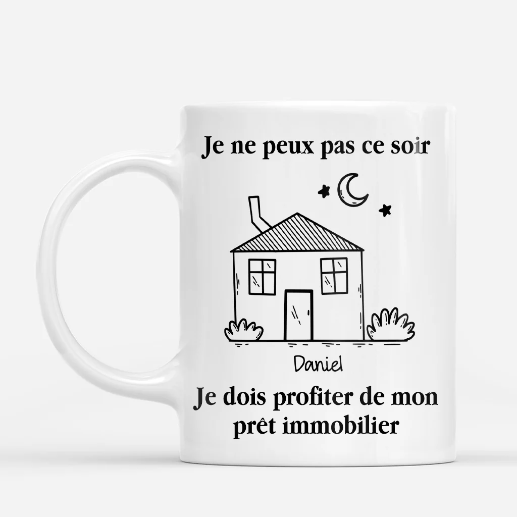 Mug Personnalisé Femme Homme - Profiter De Ma Nouvelle Maison - Image 2