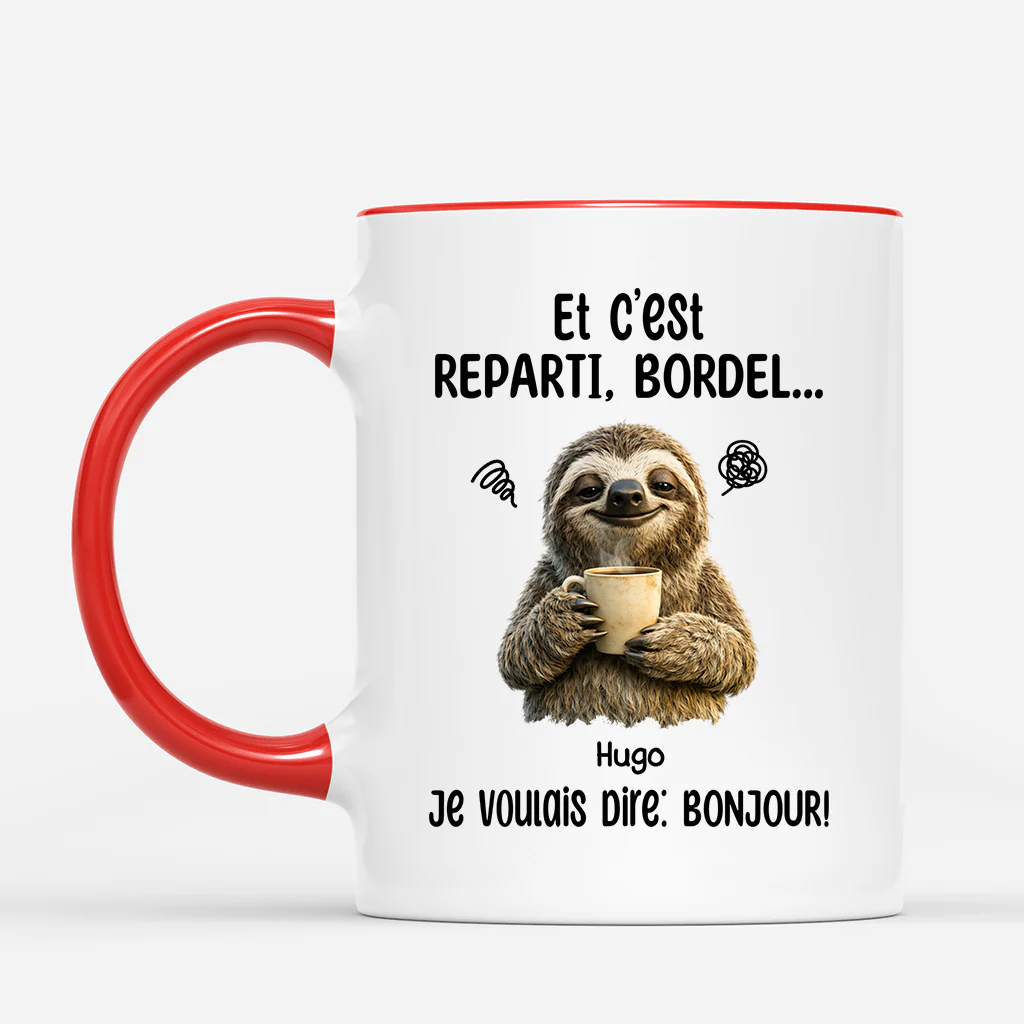 Mug Humoristique Personnalisé | Homme Femme Et C’Est Reparti - Image 2