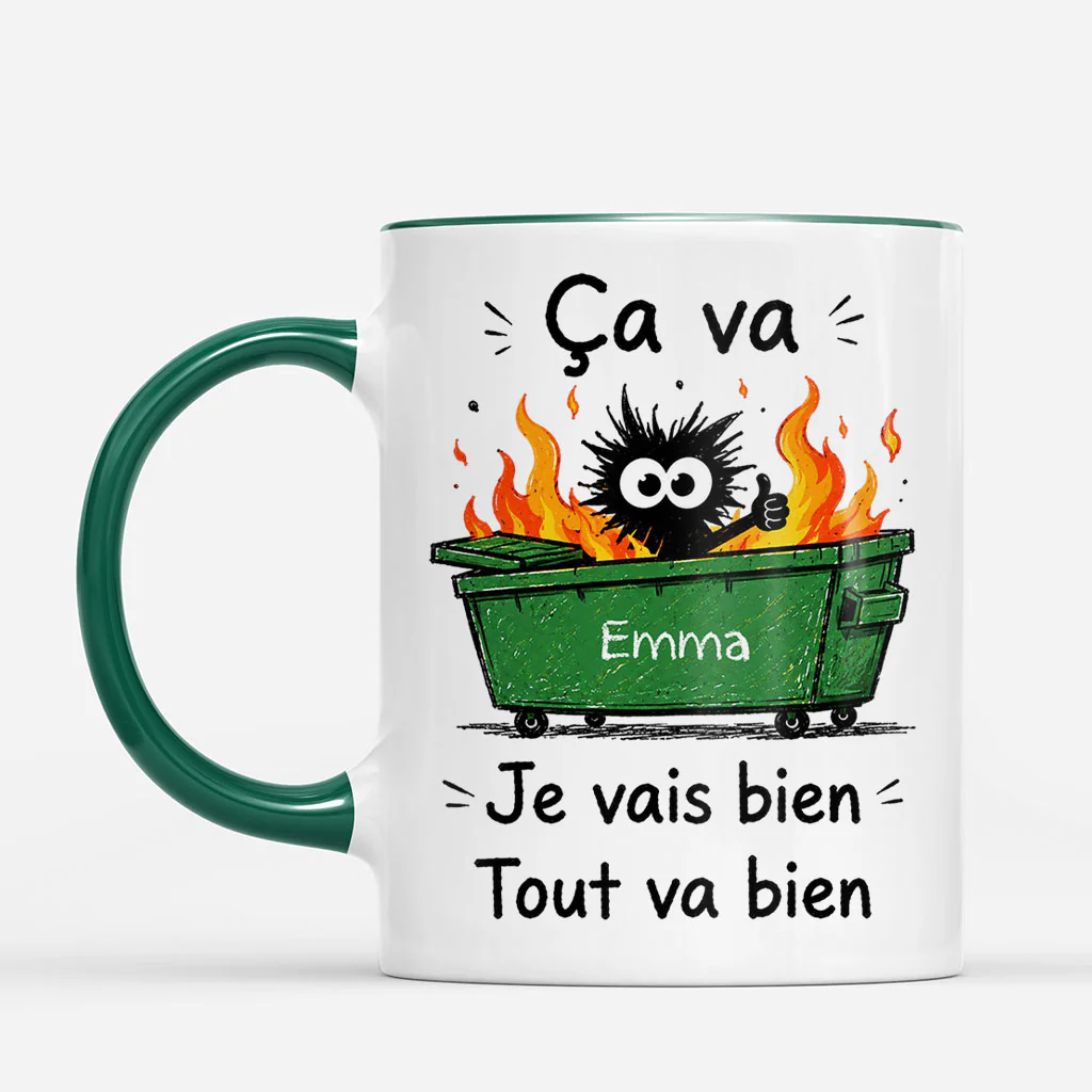 Mug Personnalisé Humour Pour Femme/Homme - Je Vais Bien