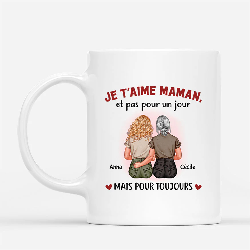 Mug Personnalisé Maman et Fille - Cadeau Tendresse |