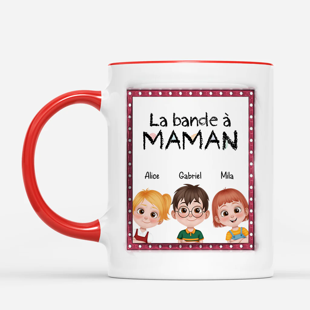 Mug Personnalisé - La Bande À Papy Avec Cadre - Image 2