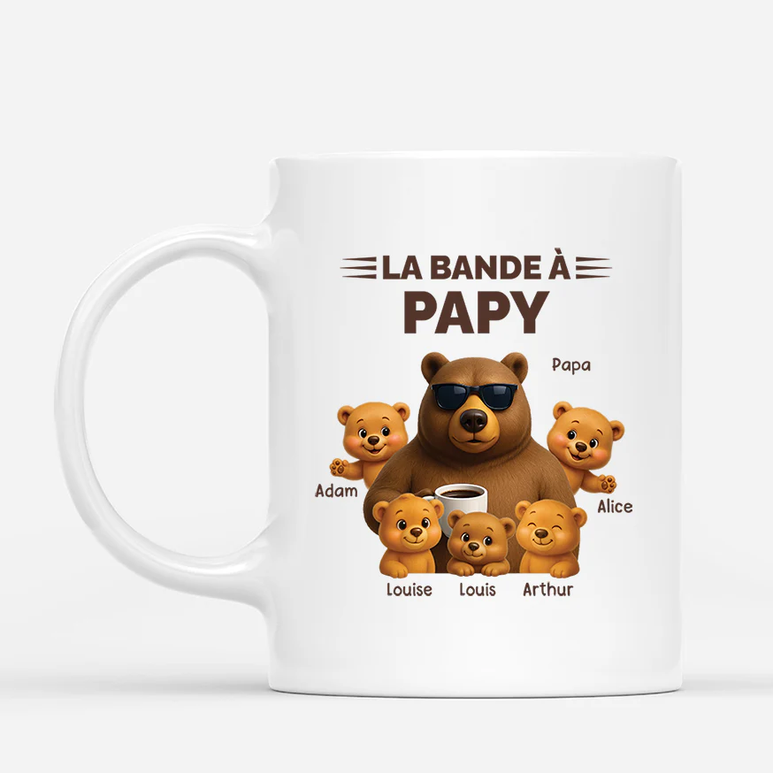 Mug Personnalisé Papy | La Bande A Papy Ours