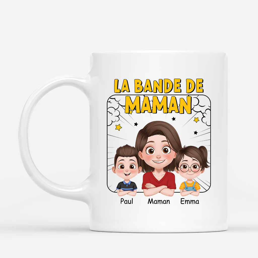 Mug Personnalisé Maman - La Bande De Maman - Bande Dessinée