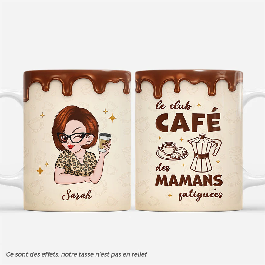 Tasse Personnalisée Maman - Le Club Café