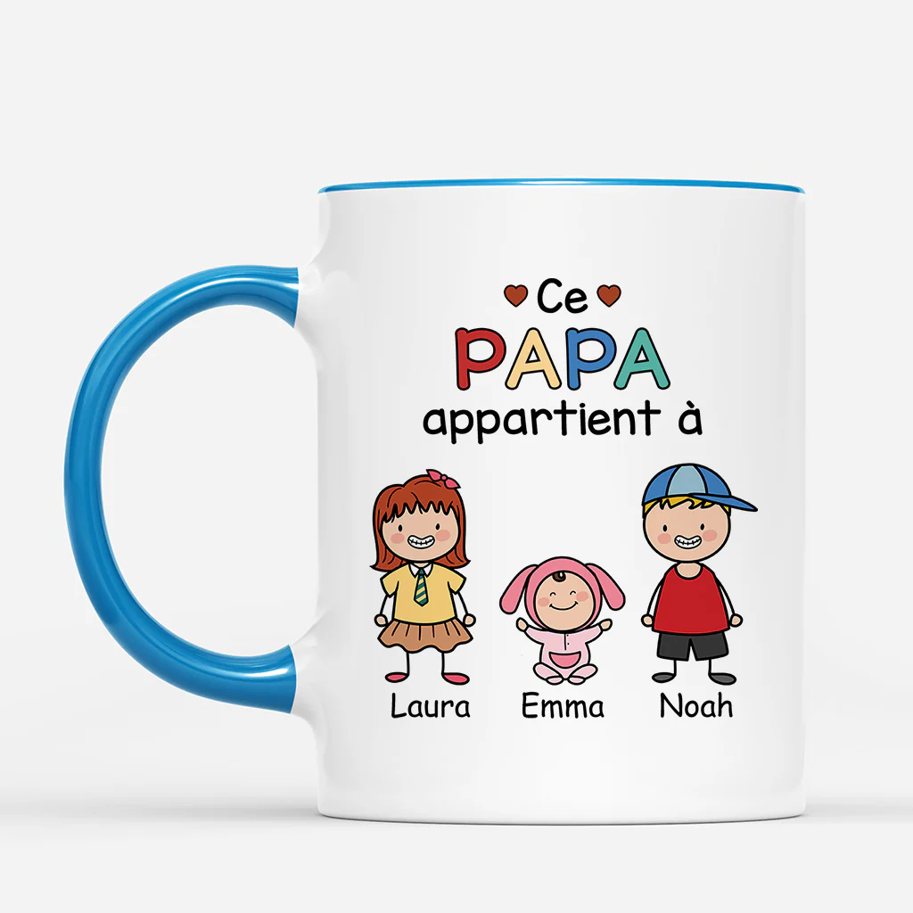 Mug Personnalisé Maman Papa - Cette Maman Appartient À - Image 2