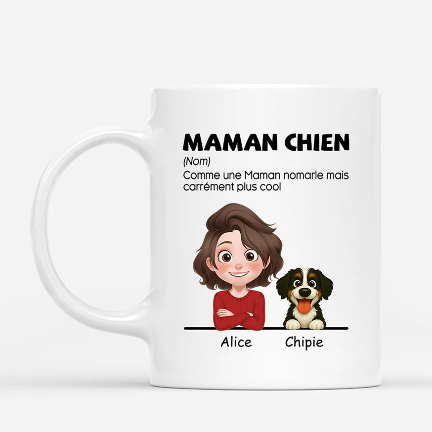 Mug Personnalisé Papa - C'est Mon Papa Chien