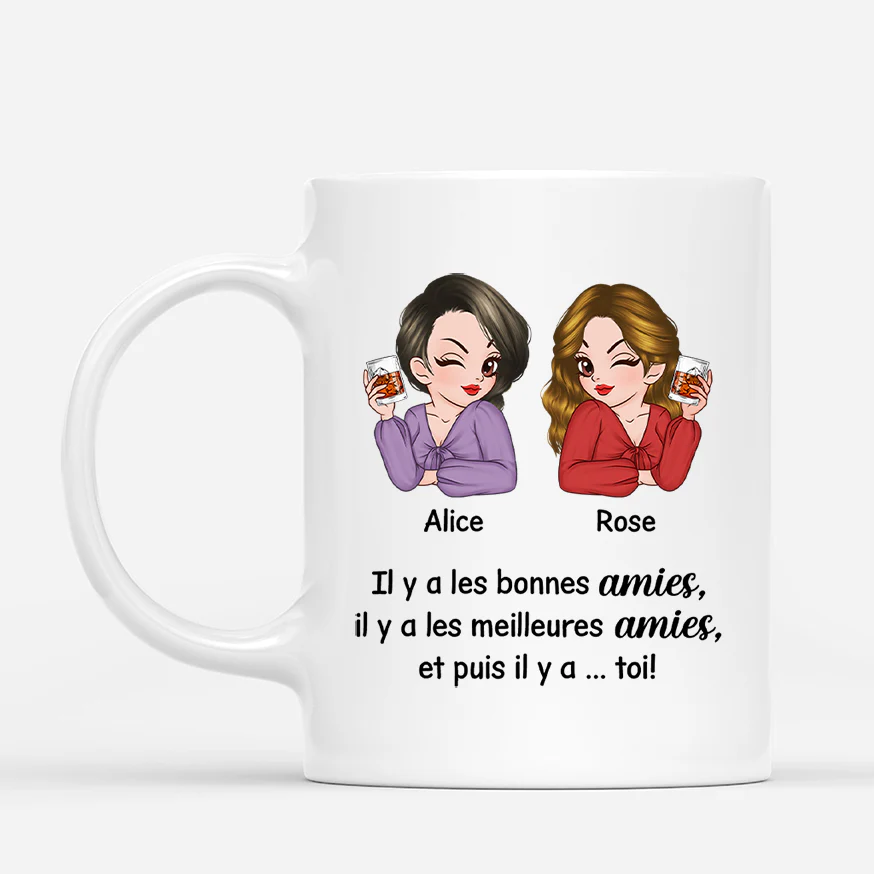 Tasse Personnalisée Noël - Plus Qu'une Meilleure Amie