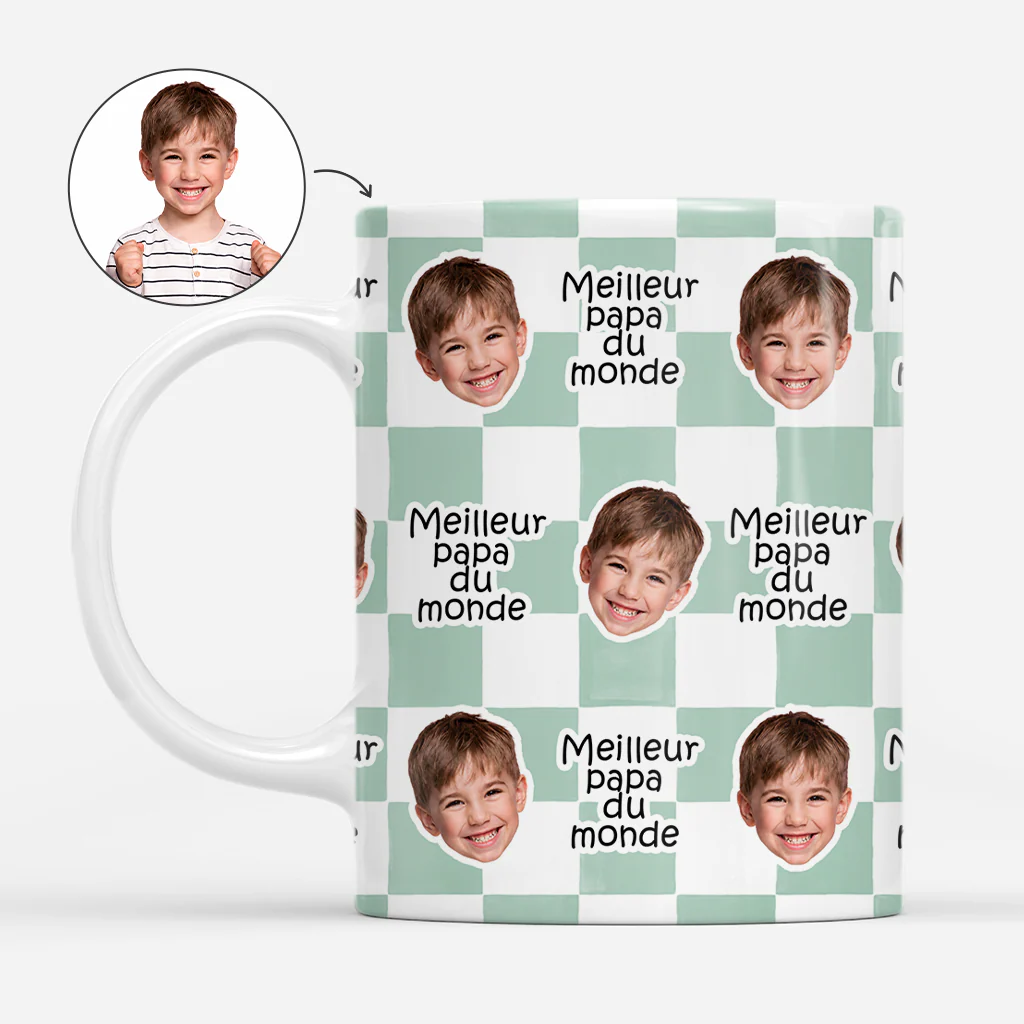 Mug Personnalisé Papa Maman - Cadeau Avec Photo Pour Meilleur Papa