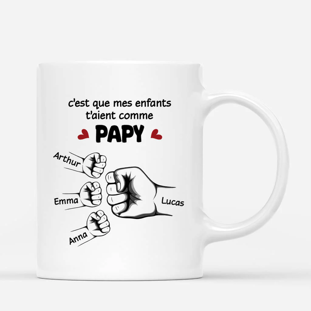 Mug Personnalisé Fête Des Pères - Nos Enfants T’Aient - Image 3