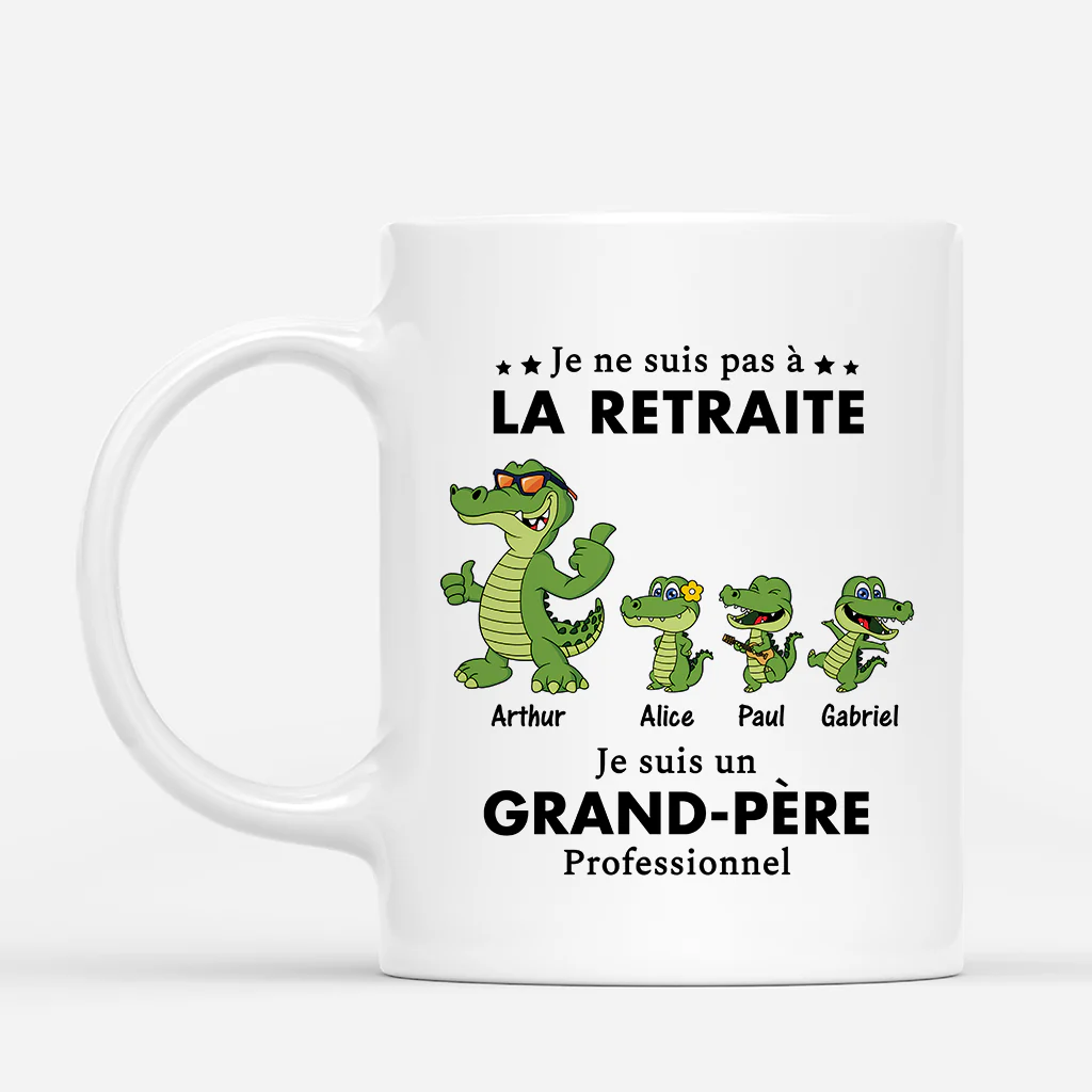 Mug personnalisé papy – Papy Crocodile Professionnel