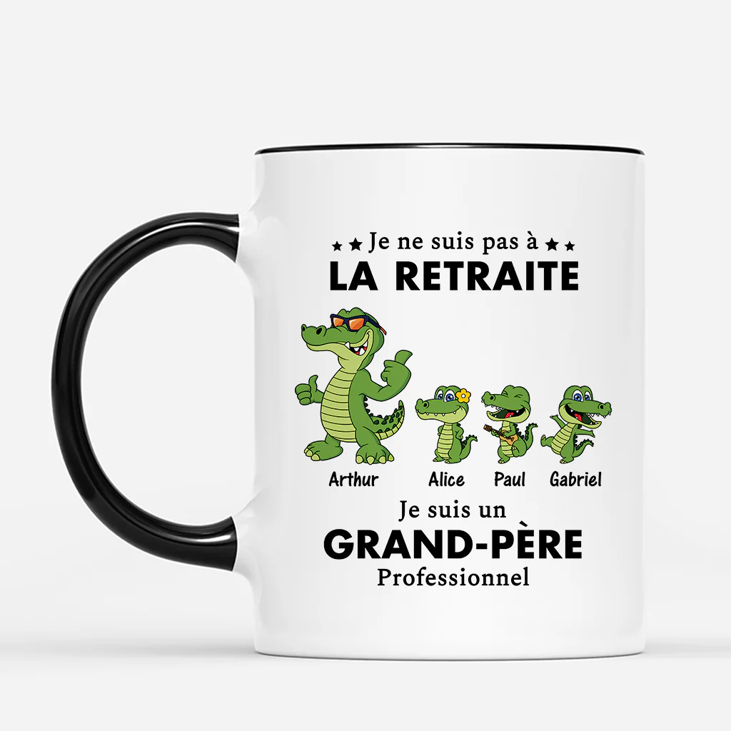 Mug personnalisé papy – Papy Crocodile Professionnel - Image 2
