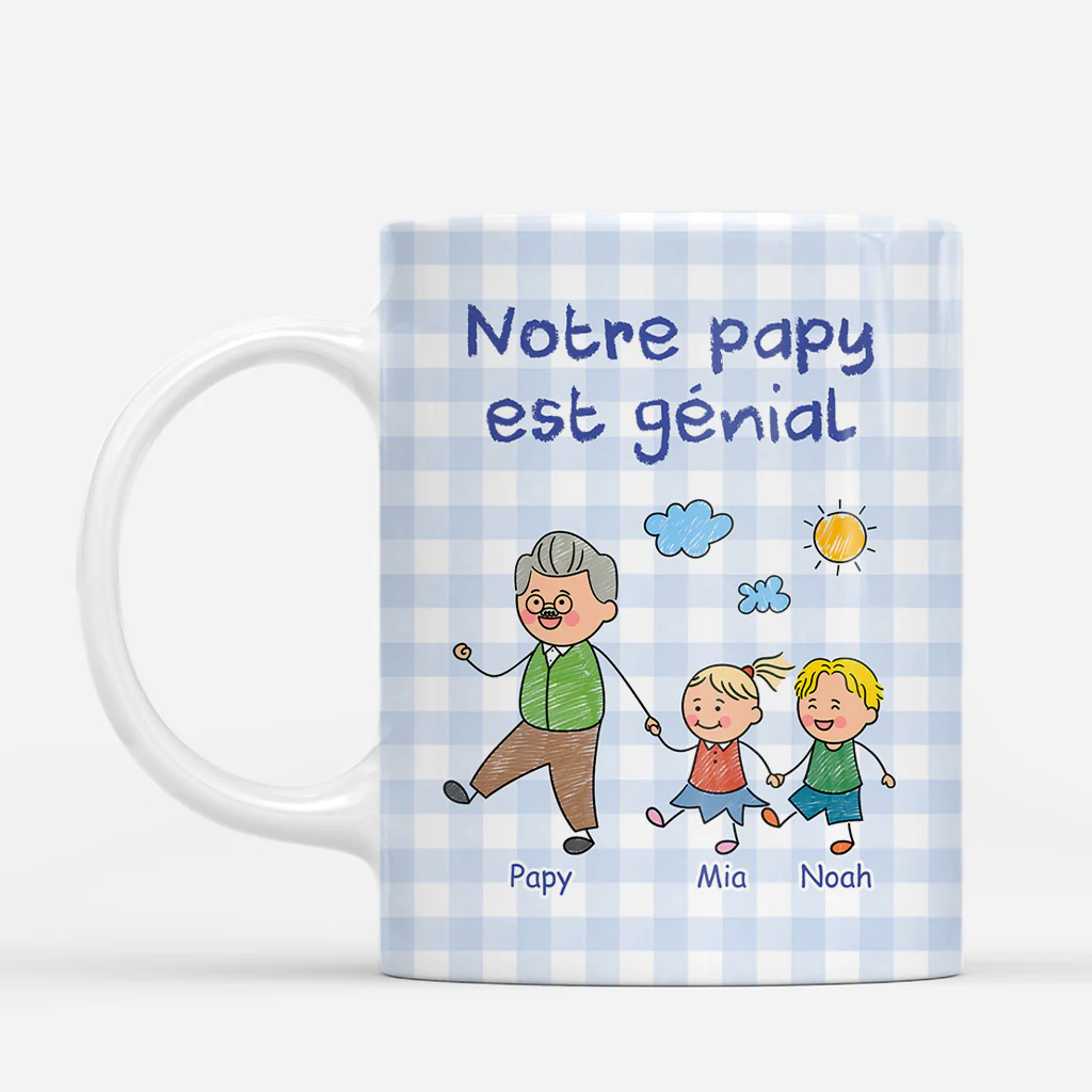 Mug Personnalisé - Mon Papy/Mamie Est Génial