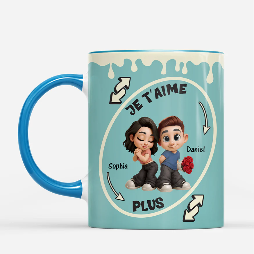 Mug Saint Valentin Personnalisé - Je T’aime Plus - Image 2