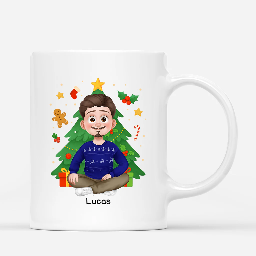 Mug Personnalisé Pour Femme Et Homme - Pour Regarder Des Films De Noël - Image 3