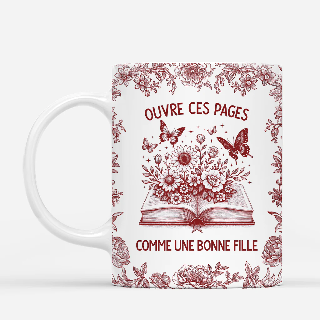 Mug Personnalisé Femme - Ouvre Ces Pages - Image 2