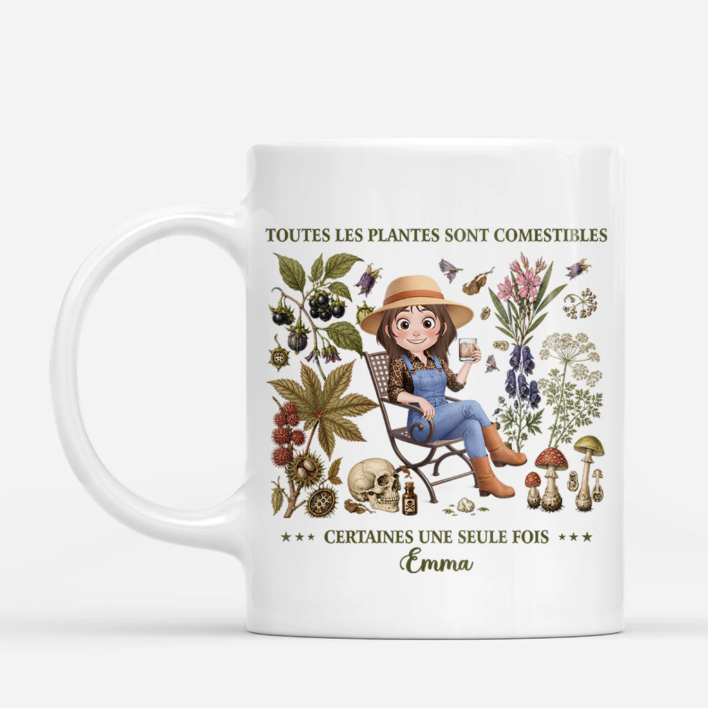 Mug Personnalisé Pour Jardinier - Les Plantes Comestibles Pour Homme Femme
