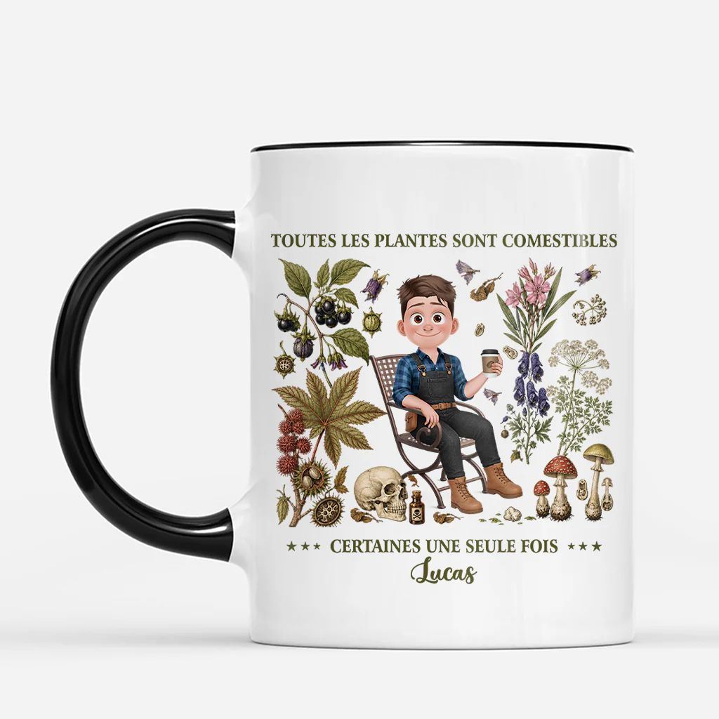 Mug Personnalisé Pour Jardinier - Les Plantes Comestibles Pour Homme Femme - Image 2