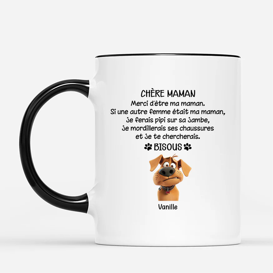 Mug Personnalisé Papa - Si Un Autre Homme Était Mon Papa Chien - Image 2