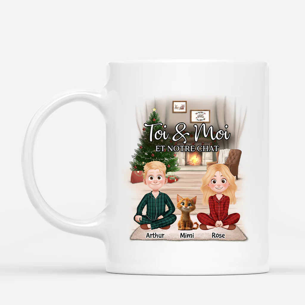 Mug Personnalisé - Toi Moi Et Notre Chat